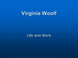 Virginia Woolf Life and Work