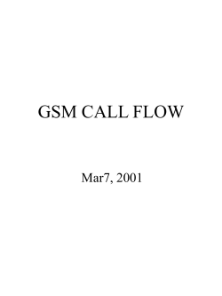 GSM CALL FLOW Mar7, 2001