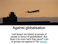 Against globalisation
