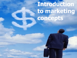 Problem Solving Introduction to marketing concepts
