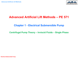 – PE 571 Advanced Artificial Lift Methods