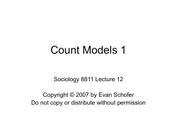 Count Models 1