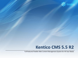 Kentico CMS 5.5 R2