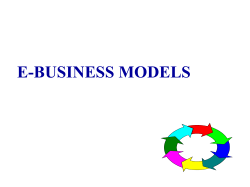 E-BUSINESS MODELS