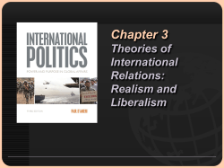 Chapter 3 Theories of International Relations: