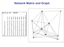 Network Matrix and Graph