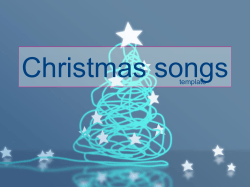 Christmas songs template