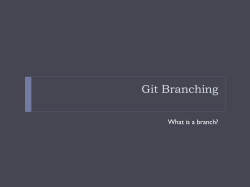 Git Branching What is a branch?