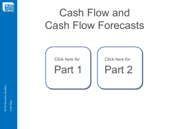 Cash Flow and Cash Flow Forecasts Part 1 Part 2