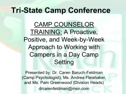 Tri-State Camp Conference