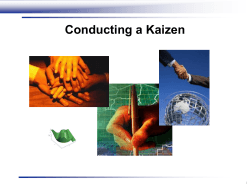 Conducting a Kaizen 1