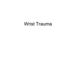 Wrist Trauma