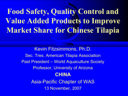 Food Safety, Quality Control and Value Added Products to Improve