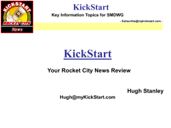 KickStart Your Rocket City News Review Hugh Stanley