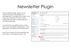 Newsletter Plugin