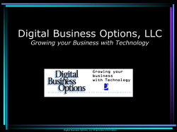 Digital Business Options, LLC Growing your Business with Technology
