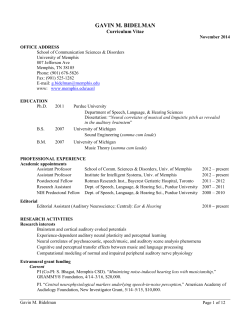 GAVIN M. BIDELMAN Curriculum Vitae