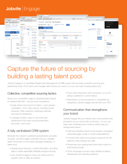 Capture the future of sourcing by building a lasting talent pool.