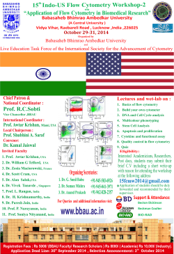 15 Indo-US Flow Cytometry Workshop-2