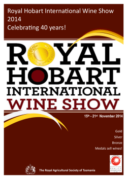 Royal Hobart International Wine Show 2014 Celebrating 40 years! 15