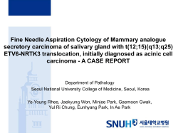 Fine Needle Aspiration Cytology of Mammary analogue