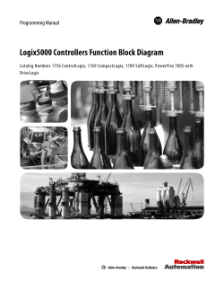 Logix5000 Controllers Function Block Diagram Programming Manual DriveLogix