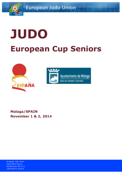 JUDO European Cup Seniors  Malaga/SPAIN