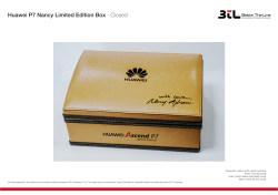 Huawei P7 Nancy Limited Edition Box - Closed