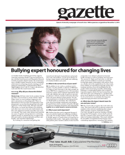 Queen’s University newspaper of record since 1969