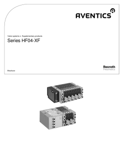 Series HF04-XF Valve systems ► Supplementary products  Brochure