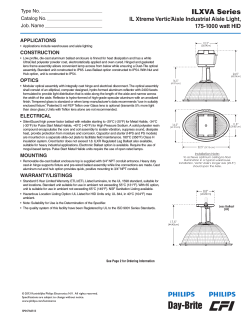 ILXVA Series IL Xtreme Vertic’Aisle Industrial Aisle Light, 175-1000 watt HID APPLICATIONS
