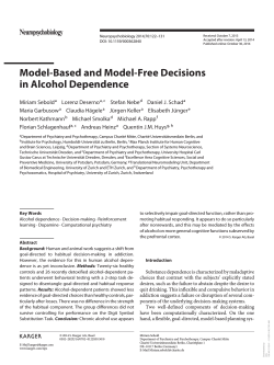 Model-Based and Model-Free Decisions in Alcohol Dependence