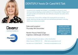 DENTSPLY hosts Dr Carol M E Tait .