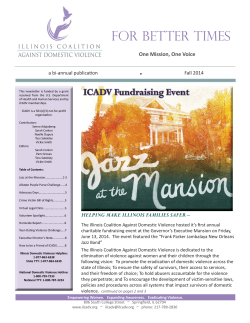 For Better Times . ICADV Fundraising Event