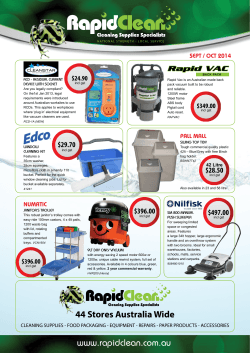$24.90 SEPT / oCT 2014 CLEANSTAR