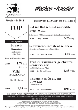 Wochen -Knuller TOP : K-Line Hähnchen-Knusperfilet