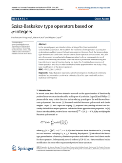 Szász-Baskakov type operators based on q Open Access