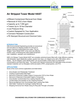 Air Stripped Tower Model HAST
