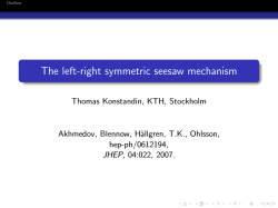 The left-right symmetric seesaw mechanism