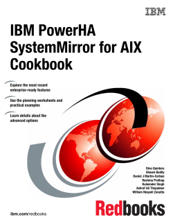 IBM PowerHA SystemMirror for AIX Cookbook Front cover