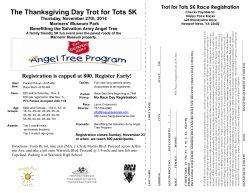 The Thanksgiving Day Trot for Tots 5K Thursday, November 27th, 2014
