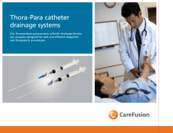 Thora-Para catheter drainage systems