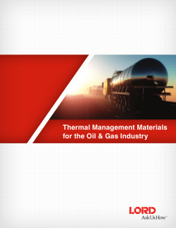 Thermal Management Materials for the Oil &amp; Gas Industry