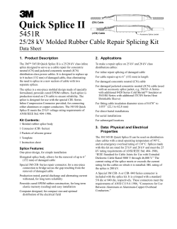 Quick Splice II 5451R 25/28 kV Molded Rubber Cable Repair Splicing Kit
