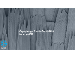 Cryoplunge 3 with GentleBlot for cryo-EM