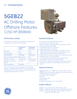 5GEB22 AC Drilling Motor Offshore Features 1150 HP (858kW)