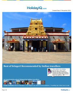 Best of Sringeri Recommended by Indian travellers Nice place to enjoy