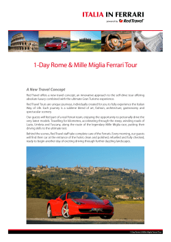 1-Day Rome &amp; Mille Miglia Ferrari Tour ItalIa In FERRaRI