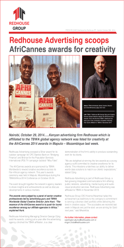 Redhouse Advertising scoops AfriCannes awards for creativity