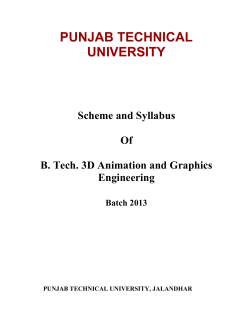 PUNJAB TECHNICAL UNIVERSITY Scheme and Syllabus Of